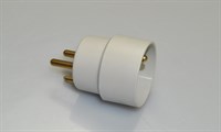 Stekker, universal accessoires & zorgproducten (schuko connector voor 3-pins massa connector)